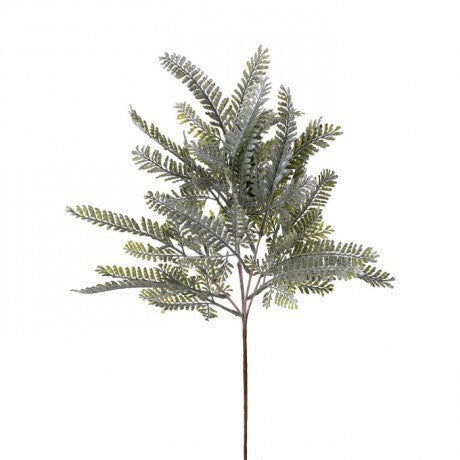 21" Frosted Green Sawtooth Fern Bush