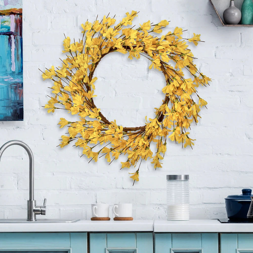 24" Forsythia Wreath