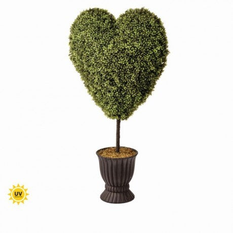 41" Spring Boxwood UV HeartnPot