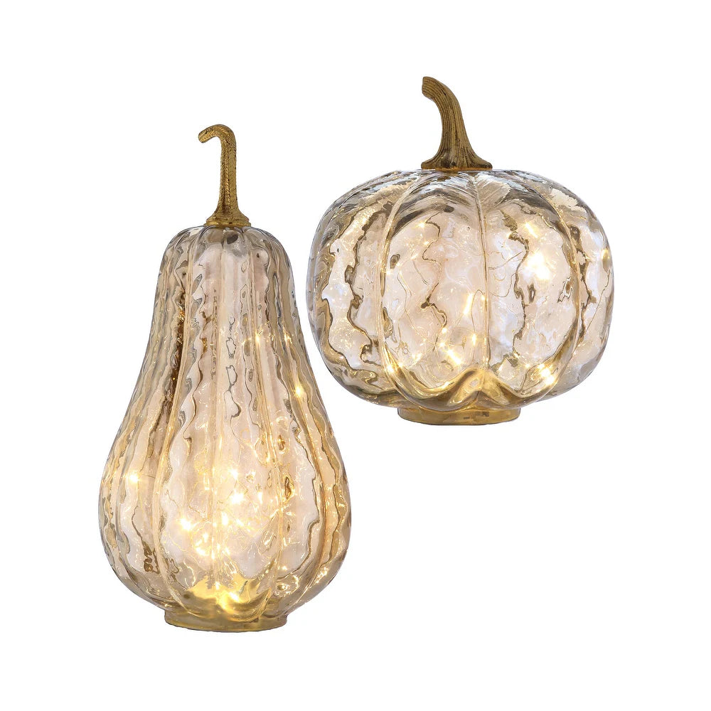 Luster Glass Pumpkin, Small