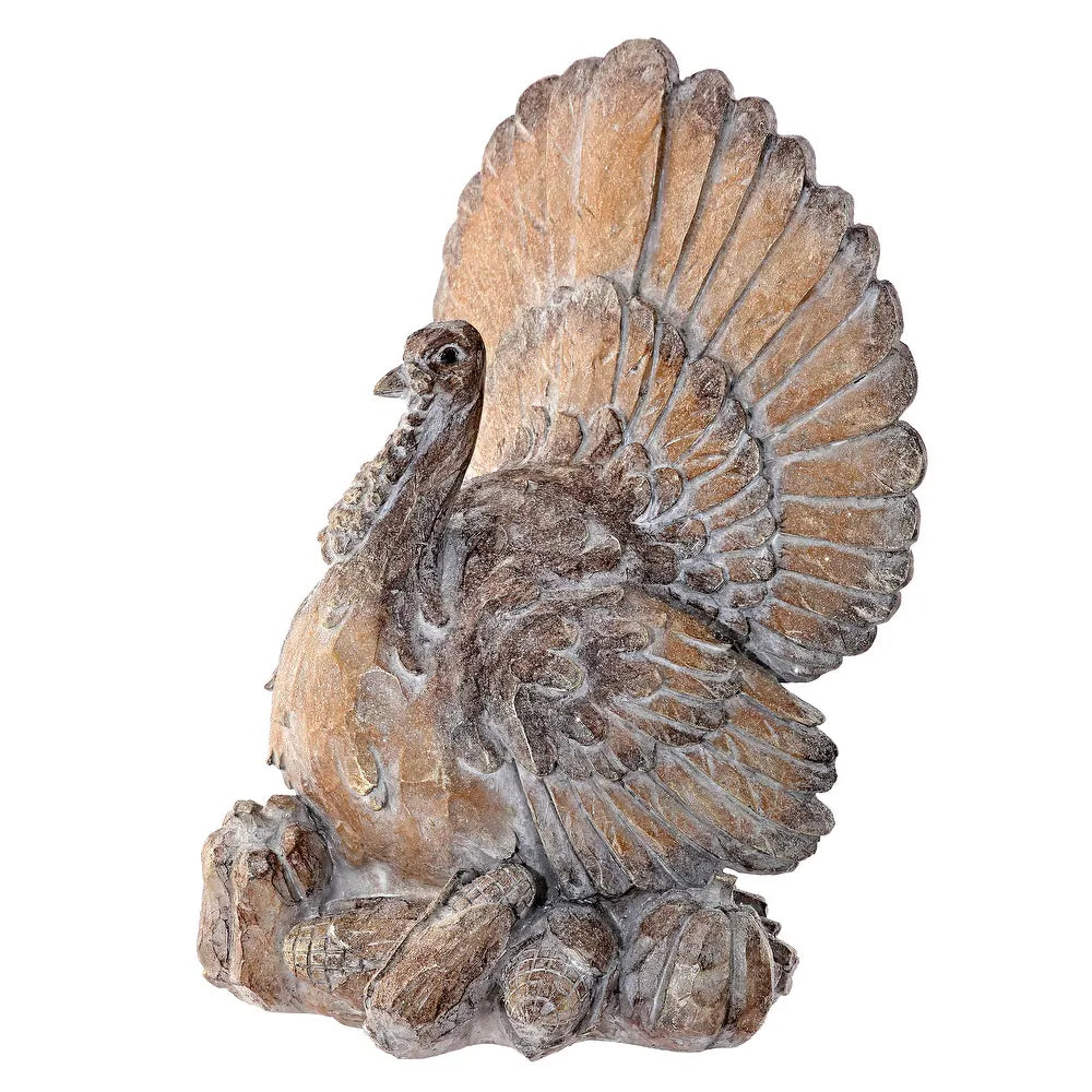 10" Resin Autumn Turkey