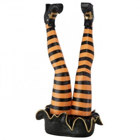 42" Orange with Black Witch Legs