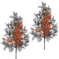 24" Black/Orange Spooky Glitter Spray