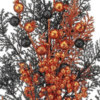 24" Black/Orange Spooky Glitter Spray