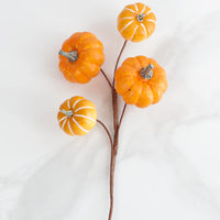 12" Orange Pumpkin Pick