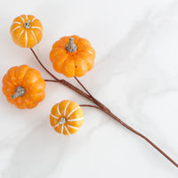 12" Orange Pumpkin Pick