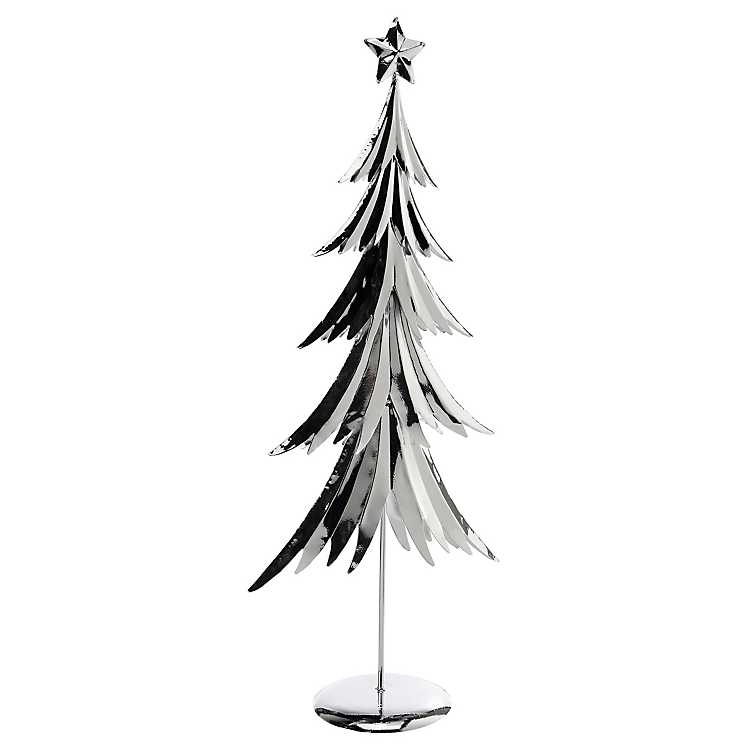 22" Metal Silver Tree Christmas Tabletop