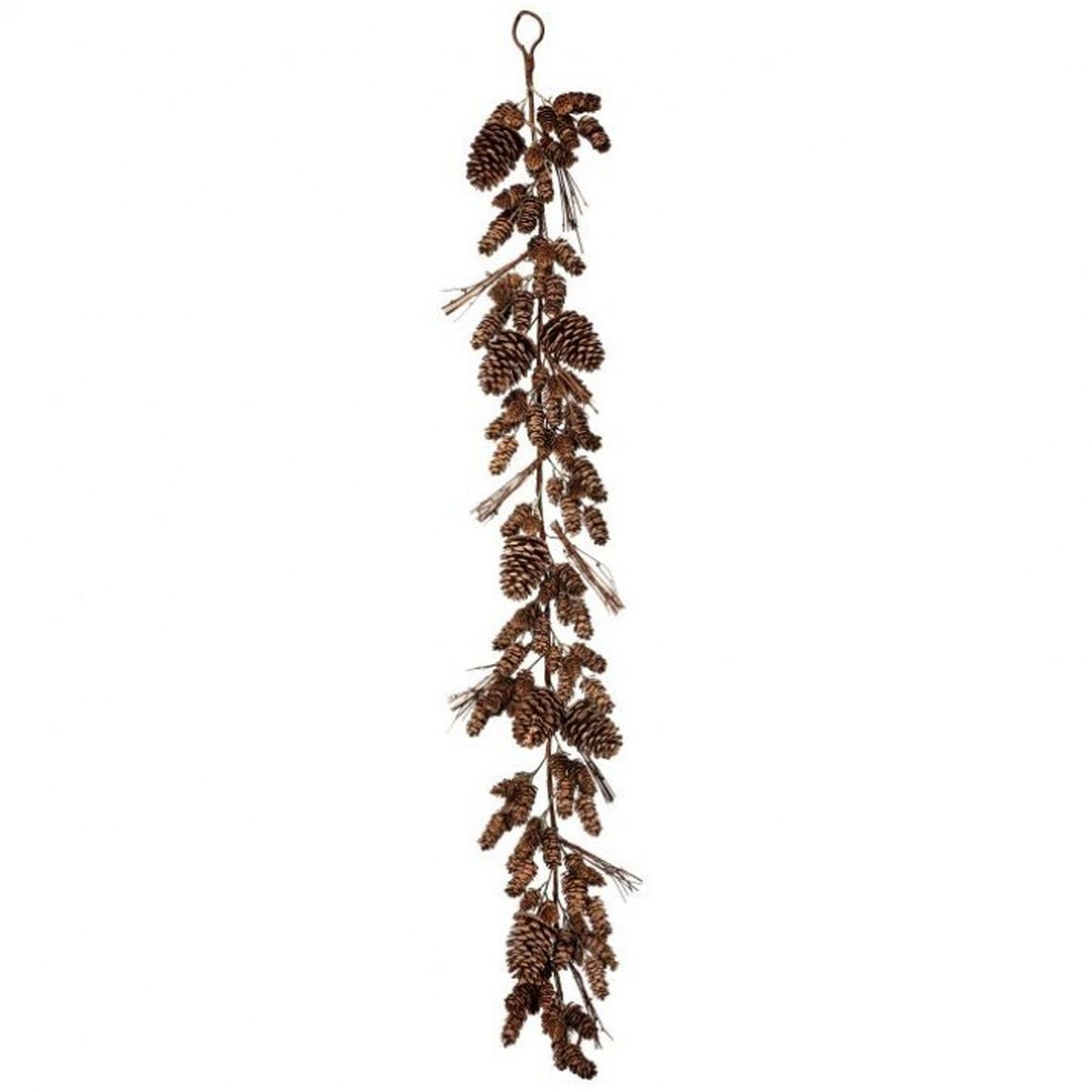 Gisela Graham Natural Pinecone and Twig Garland