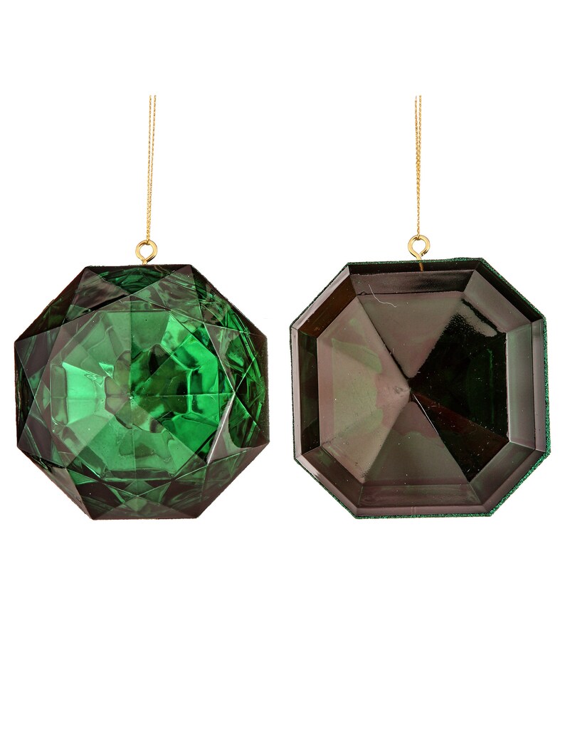 6" Emerald Gem Shatterproof Ornament