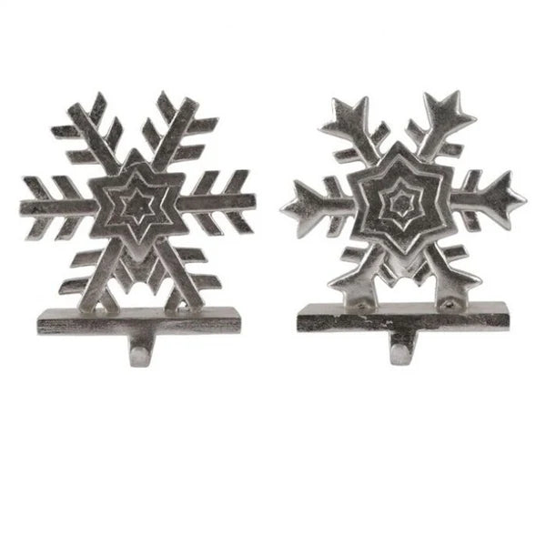 9" Snowflake Stocking Holder, Assorted