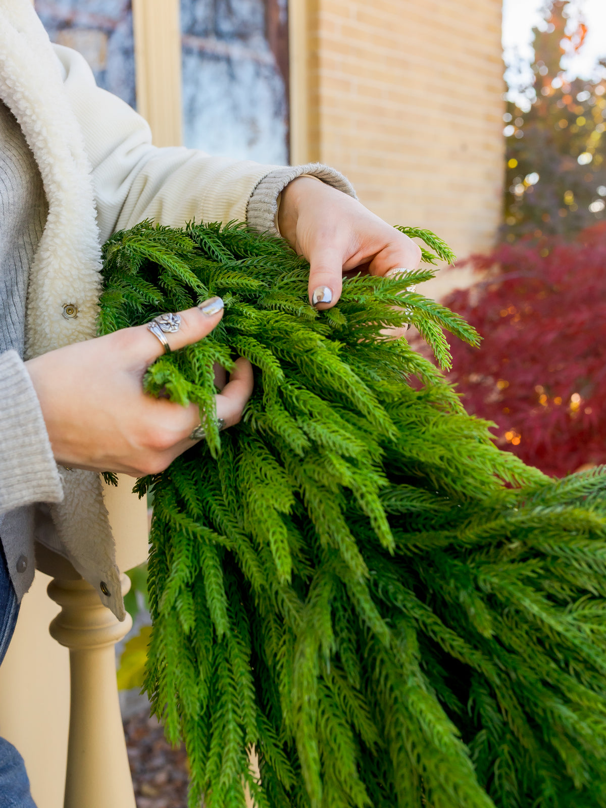 72" Real Touch Norfolk Pine Garland