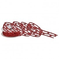 1.5"X10Y Red Glitter Chain Link Ribbon