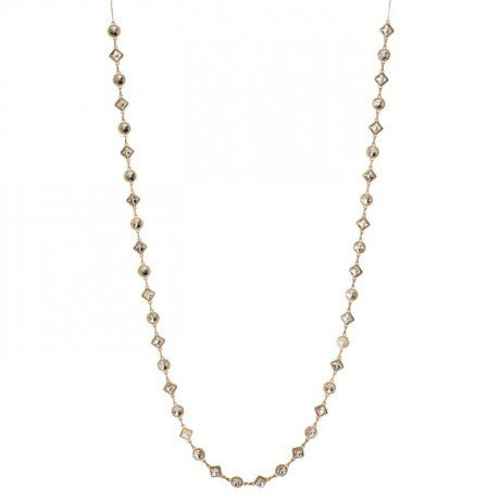 48" Clear Gold Jewel Vintage Garland