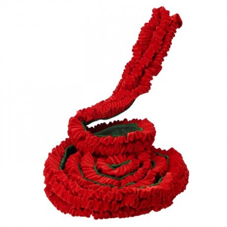 2"X3Yd Red Crushed Velvet Ribbon