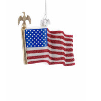 Noble Gems™ American Flag Glass Ornament