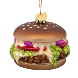 Noble Gems Glass Burger Ornament