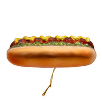 Noble Gems Glass Hot Dog Ornament