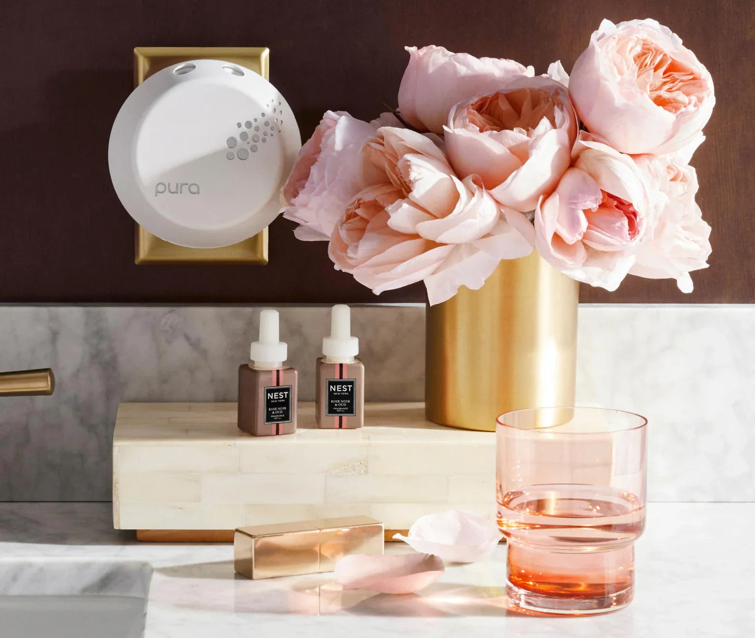 Rose Noir & Oud - Duo Nest x Pura Diffuser Refill - Thumbnail 2