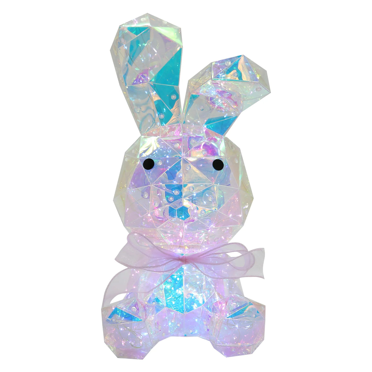 16" Led Holographic  Sitting Bunny