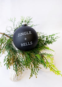 Black/White Glass Ornament Assorted (CLR)