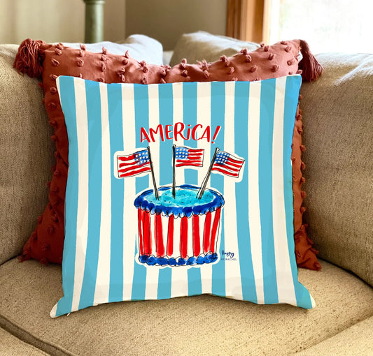 America Birthday Double-Sided Pillow