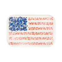 Floral Flag Paper Plate