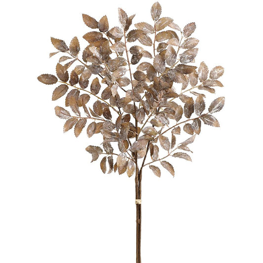 20.5" Mini Leaf Bundle x3  Green