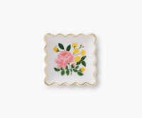 Scalloped Roses Ring Dish