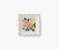 Scalloped Roses Ring Dish