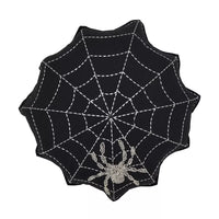 Pillow Spider Web Black 18"