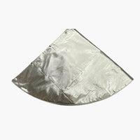 60" Metallic Silver Christmas Tree Skirt