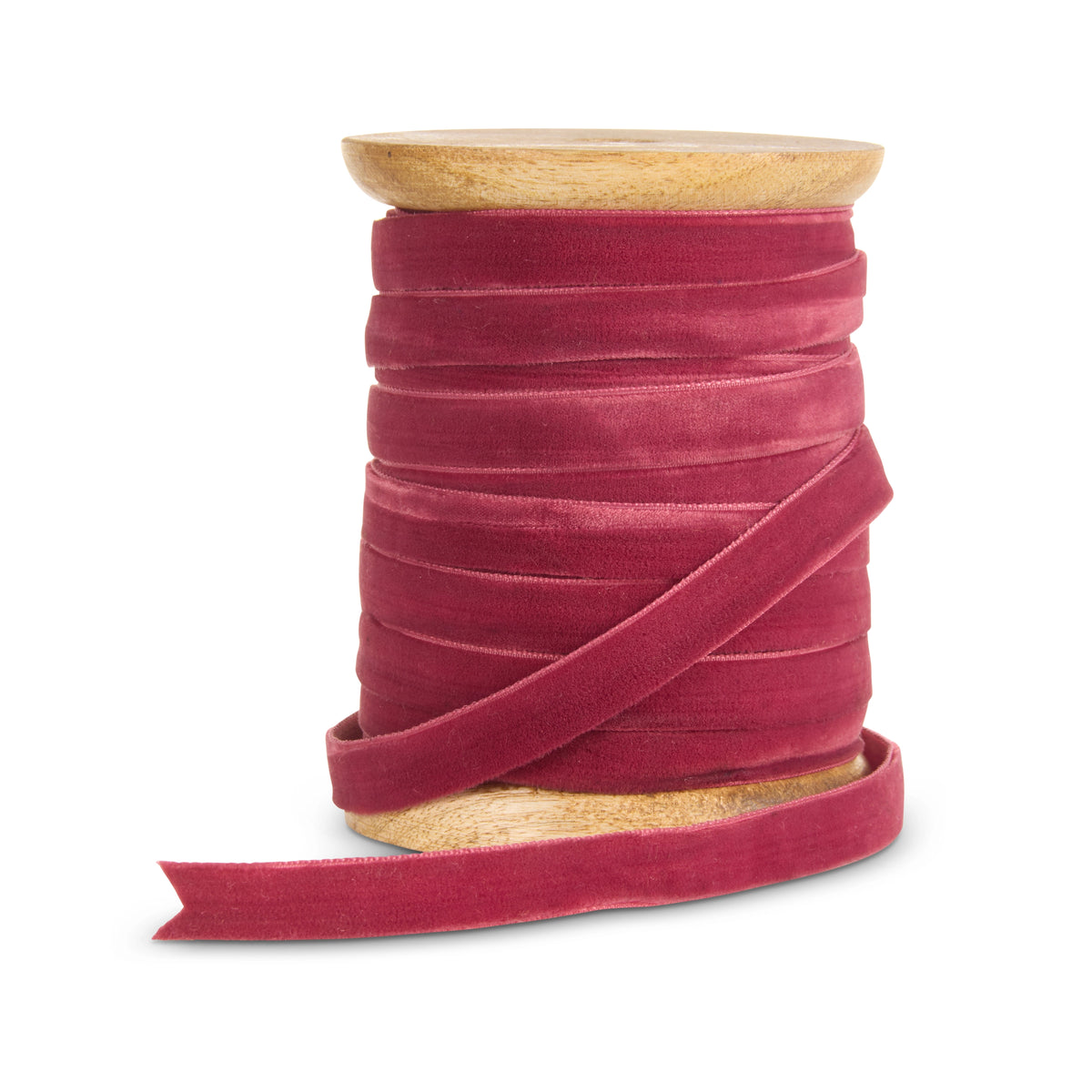 0.5" X 10 Yard, Spool of Plum Velvet Ribbon
