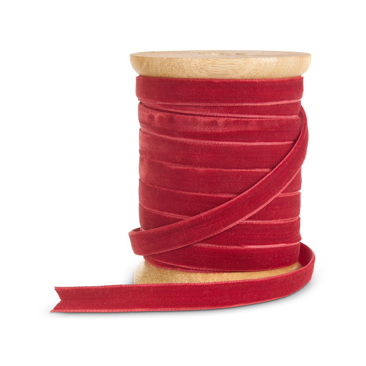 0.5" X 10 Yard, Spool of Rust Velvet Ribbon