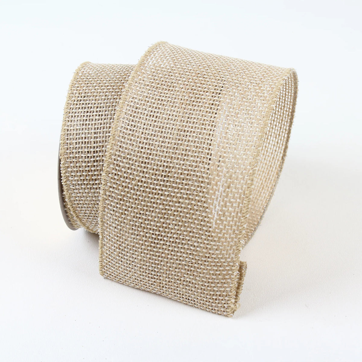 4"X10Yd Natural Jute Shimmering Ribbon