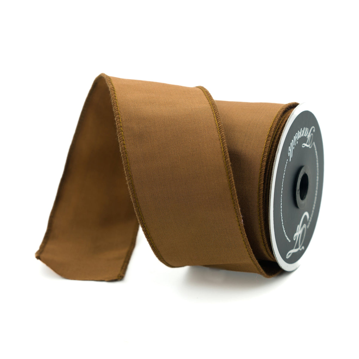 2.5"X10 Yard, Pecan Taffeta Ribbon