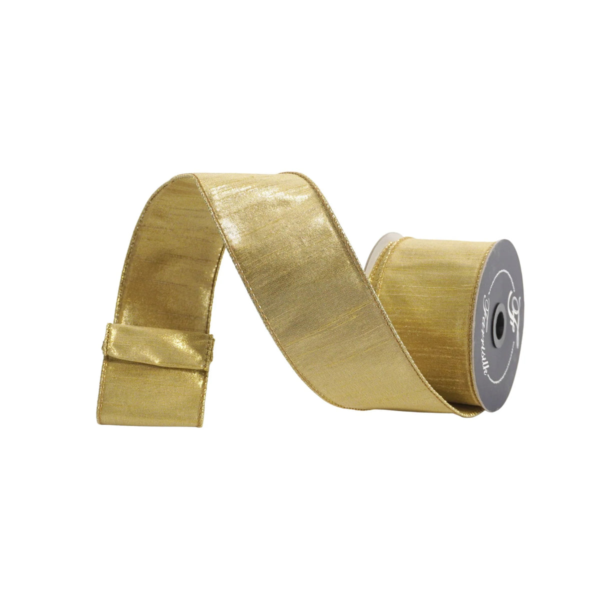 2.5"X10 Yard, Gold Luster Ribbon