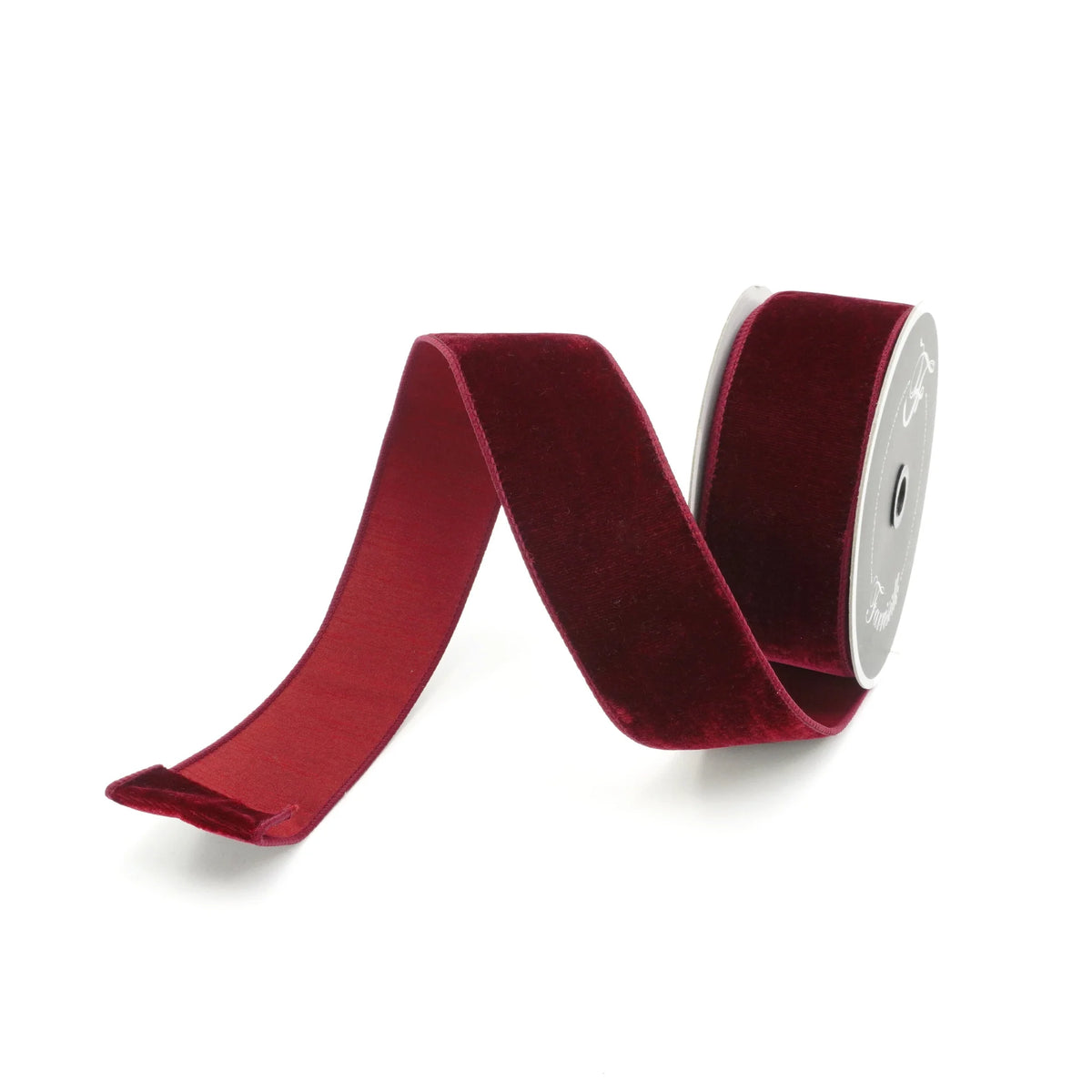 2.5"X10 Yard, Burgundy Velvet Ribbon
