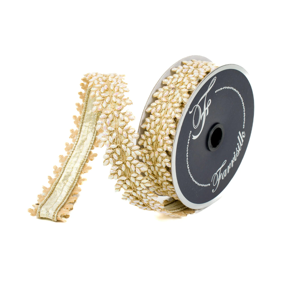 1"X5Yd Iridescent Sparkling Jewels Ribbon