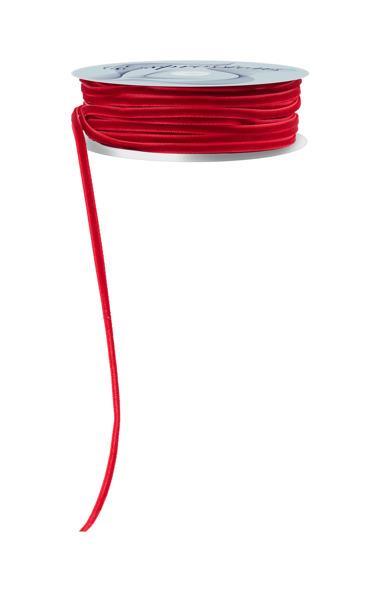 1/8"X10 Yard, Cranberry Velvet Ribbon