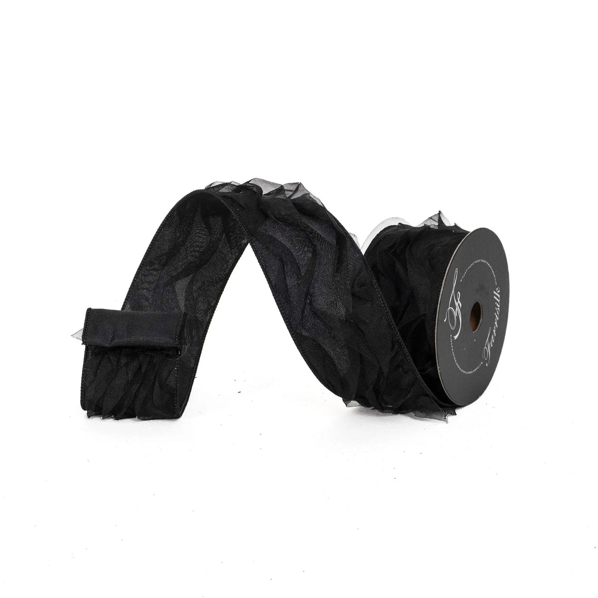 2.5"X10 Yard, Black Tulle Ribbon