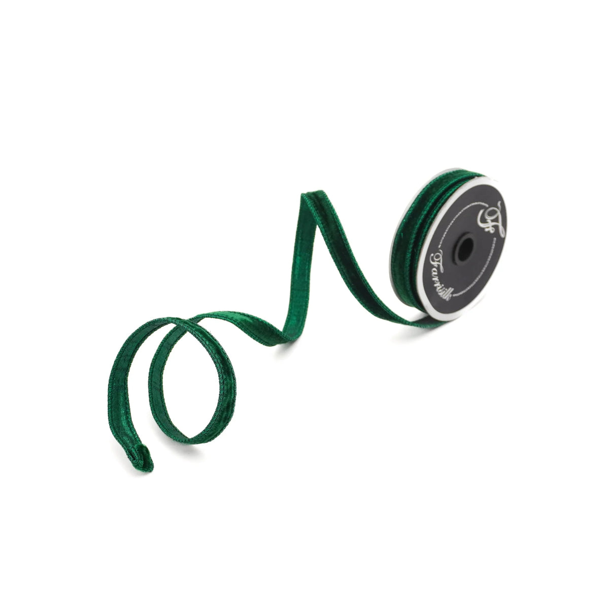 3/4"X10Yd Emerald Velvet Luster Ribbon