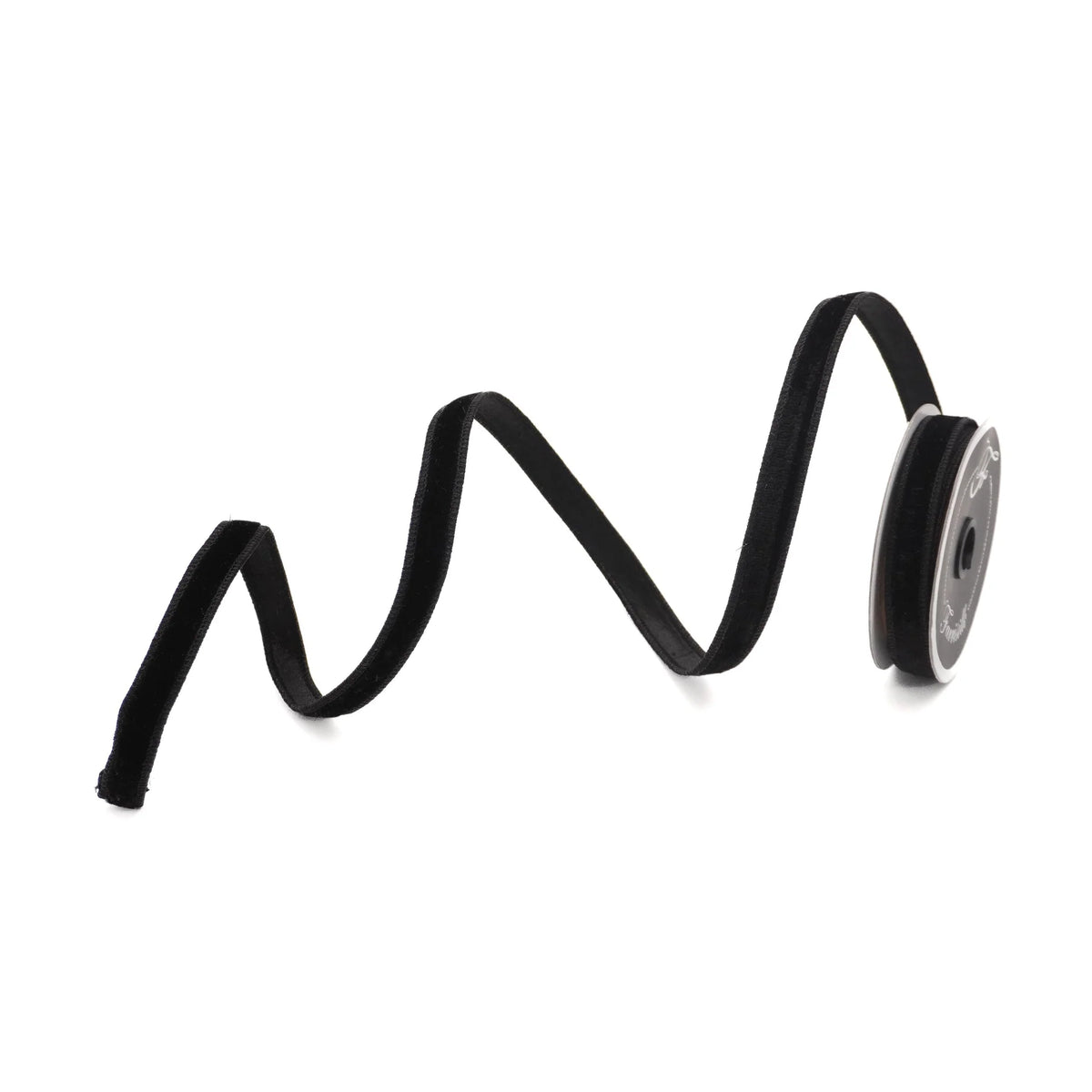 3/4"X10Yd Black Velvet Luster Ribbon