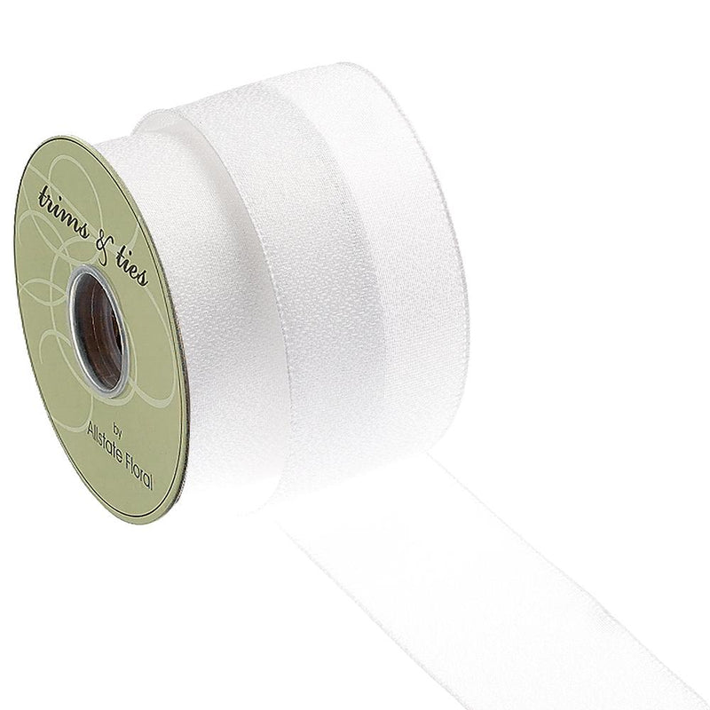 White Sparkle Ribbon – Modern Display