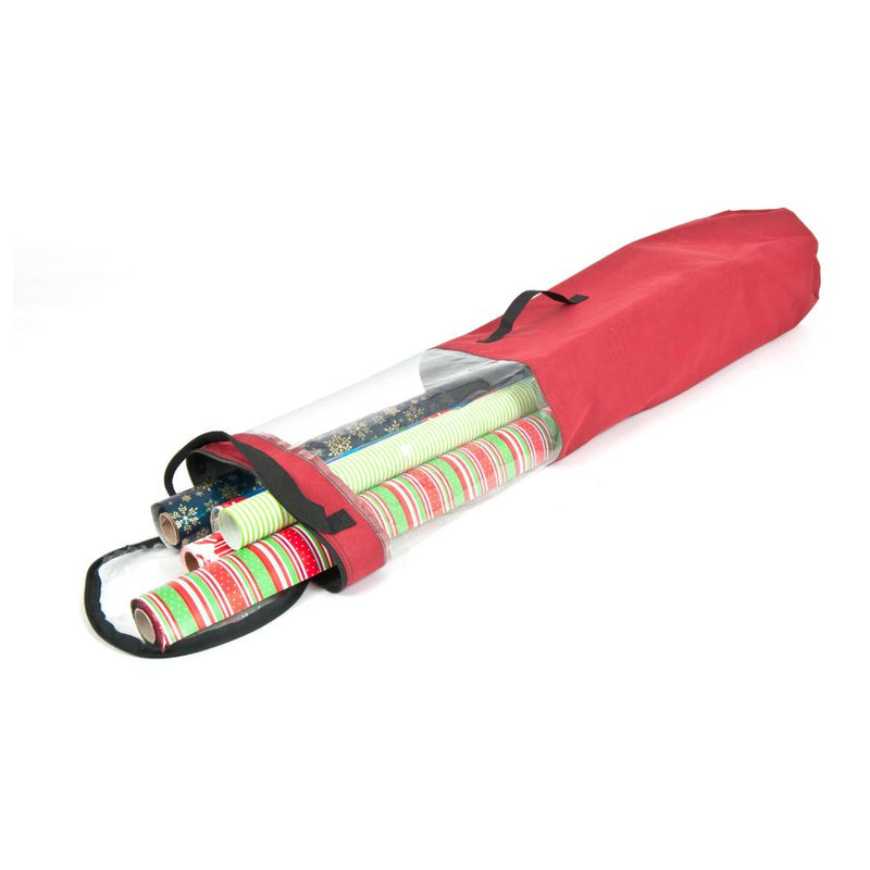 Red Gift Wrap Storage Tube