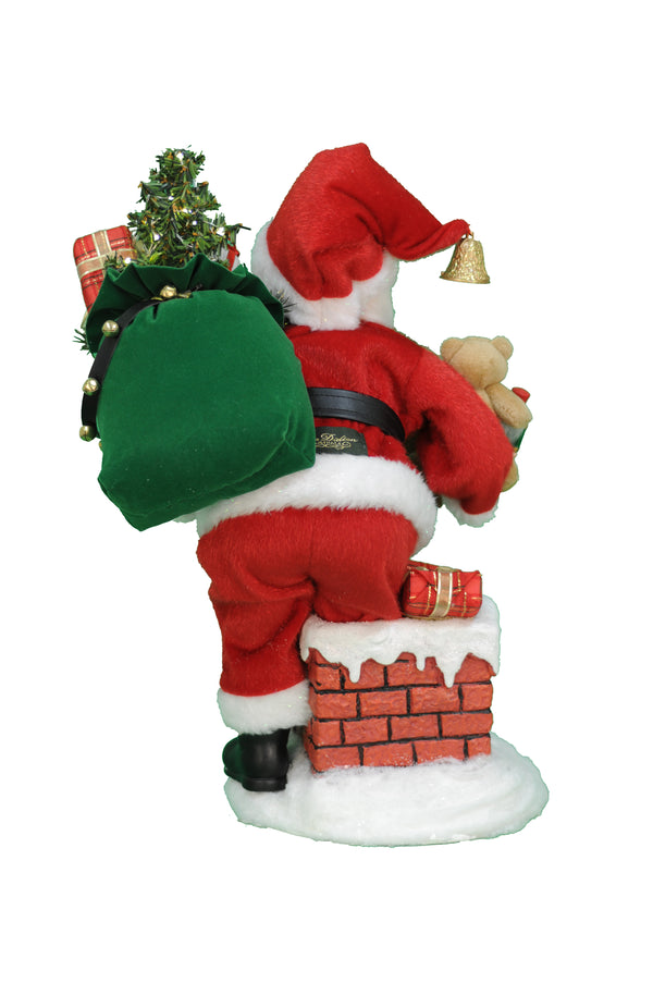 Lighted Good Saint Nick Chimney - Karen Didion