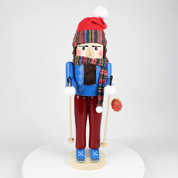 Big Skier Standing Nutcracker