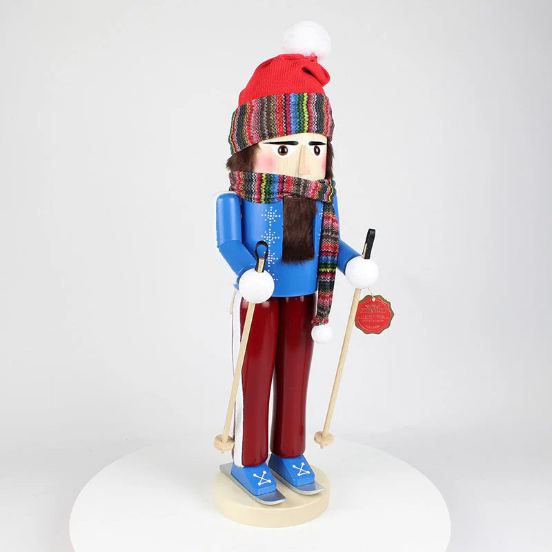 Big Skier Standing Nutcracker