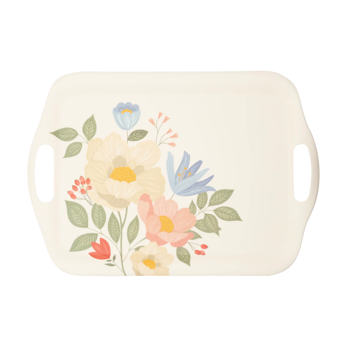 Spring Floral Reusable Bamboo Tray