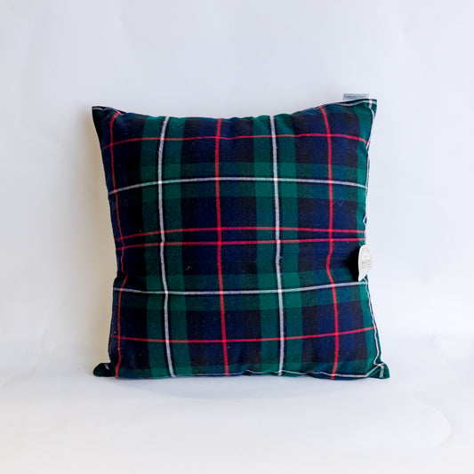 20" Green Tartan Christmas Pillow (CLR)