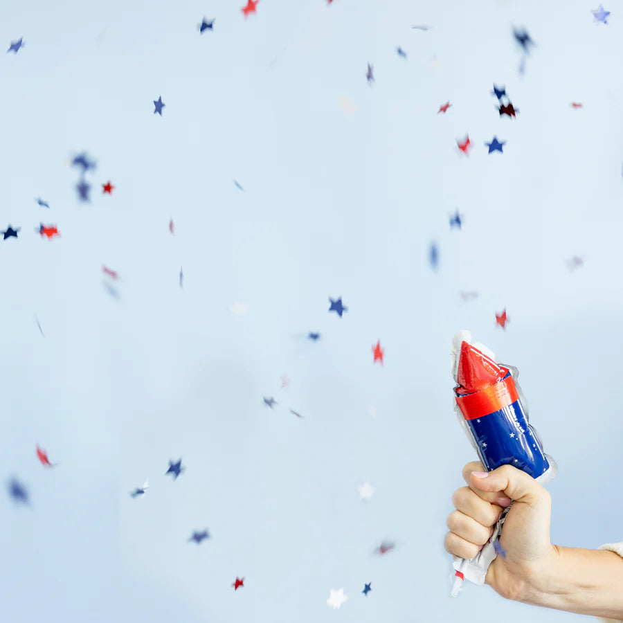 Red, White & Blue Confetti Popper